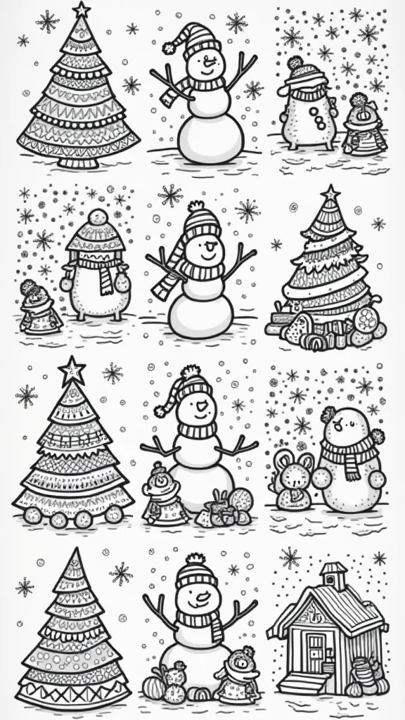 coloriages imprimables pour Noël